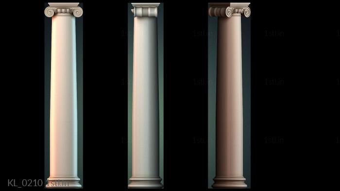 कॉलम (KL_0210) सीएनसी मशीन के लिए 3D मॉडल