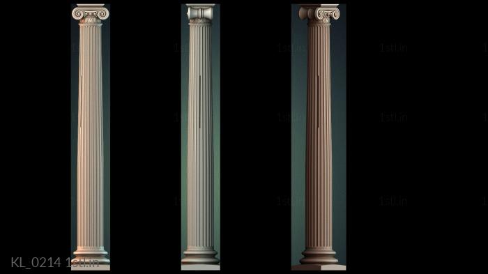 कॉलम (KL_0214) सीएनसी मशीन के लिए 3D मॉडल