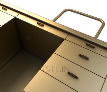 Chests of drawers (KMD_0034) 3D model for CNC machine