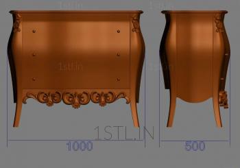 Chests of drawers (KMD_0086) 3D model for CNC machine