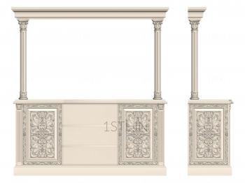 Chests of drawers (KMD_0093) 3D model for CNC machine