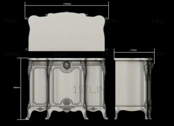 Chests of drawers (KMD_0103) 3D model for CNC machine