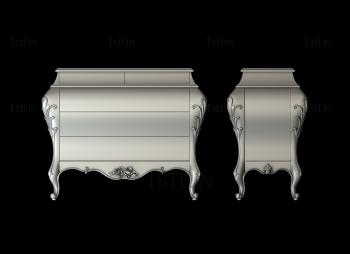 Chests of drawers (KMD_0155) 3D model for CNC machine