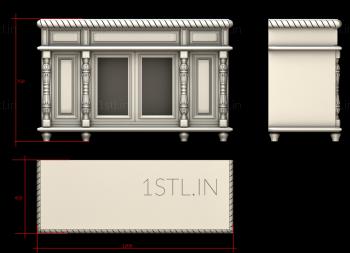 Chests of drawers (KMD_0156) 3D model for CNC machine