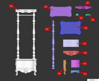 Chests of drawers (KMD_0167) 3D model for CNC machine