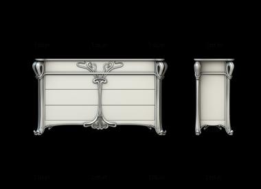 Chests of drawers (KMD_0171) 3D model for CNC machine