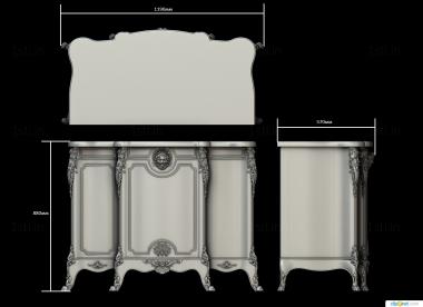 Chests of drawers (KMD_0172) 3D model for CNC machine