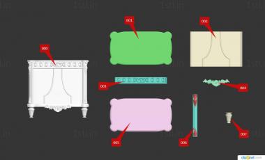 Chests of drawers (KMD_0176) 3D model for CNC machine