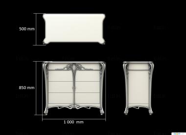 Chests of drawers (KMD_0177) 3D model for CNC machine