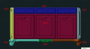 Chests of drawers (KMD_0178) 3D model for CNC machine