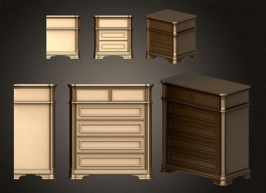 Chests of drawers (KMD_0187) 3D model for CNC machine