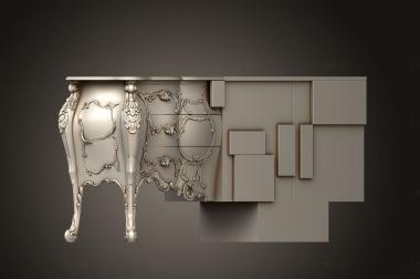 Chests of drawers (KMD_0199) 3D model for CNC machine