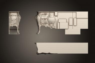 Chests of drawers (KMD_0199) 3D model for CNC machine