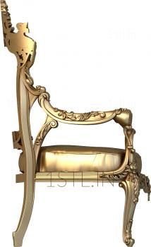 Armchairs (KRL_0041) 3D model for CNC machine