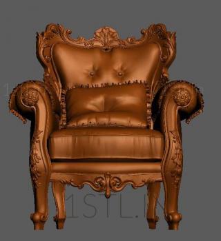 Armchairs (KRL_0093) 3D model for CNC machine