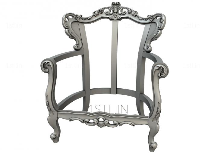 Armchairs (KRL_0137) 3D model for CNC machine