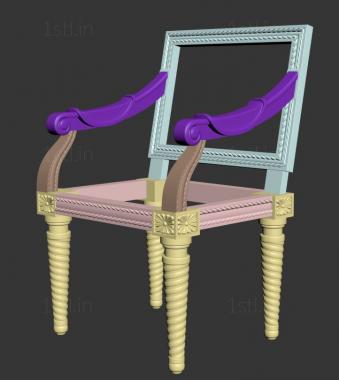 Armchairs (KRL_0168) 3D model for CNC machine