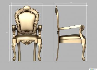 Armchairs (KRL_0170) 3D model for CNC machine