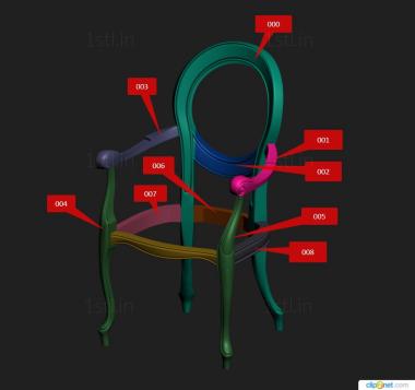 Armchairs (KRL_0171) 3D model for CNC machine