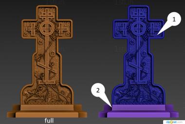 Crosses (KRS_0332) 3D model for CNC machine