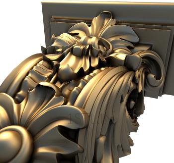 Corbels (KR_0001) 3D model for CNC machine