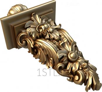 Corbels (KR_0001) 3D model for CNC machine