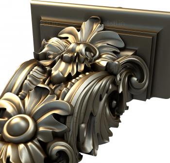 Corbels (KR_0001) 3D model for CNC machine