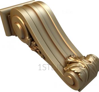 Corbels (KR_0027) 3D model for CNC machine