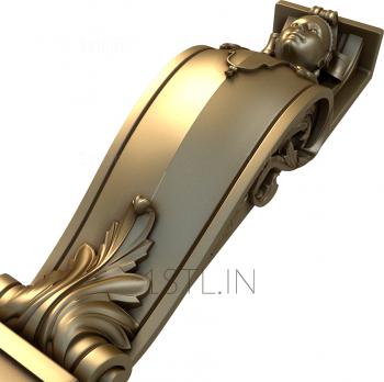 Corbels (KR_0034) 3D model for CNC machine