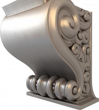 Corbels (KR_0044) 3D model for CNC machine