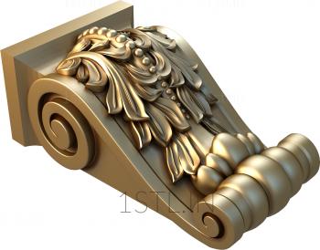 Corbels (KR_0049) 3D model for CNC machine