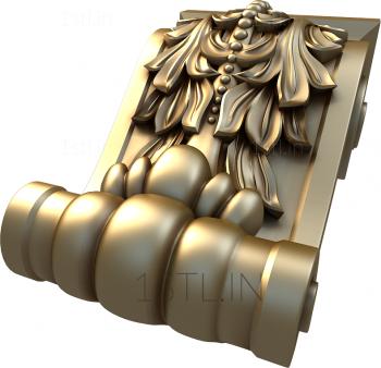 Corbels (KR_0049) 3D model for CNC machine