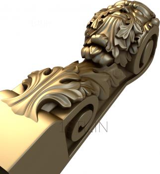 Corbels (KR_0084) 3D model for CNC machine