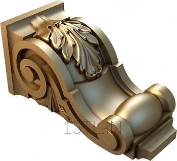 Corbels (KR_0089) 3D model for CNC machine