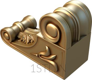 Corbels (KR_0092) 3D model for CNC machine