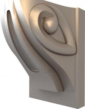 Corbels (KR_0098) 3D model for CNC machine