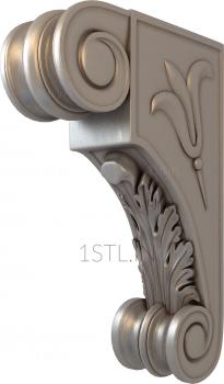 Corbels (KR_0102) 3D model for CNC machine