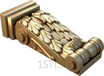 Corbels (KR_0113) 3D model for CNC machine