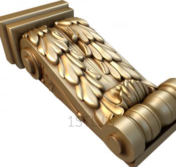 Corbels (KR_0113) 3D model for CNC machine