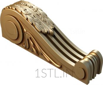 Corbels (KR_0128) 3D model for CNC machine