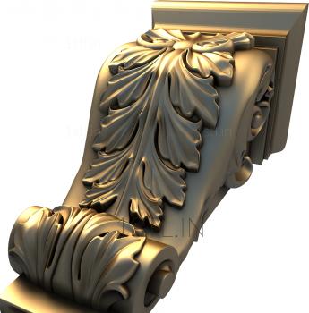 Corbels (KR_0143) 3D model for CNC machine