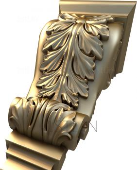 Corbels (KR_0143) 3D model for CNC machine