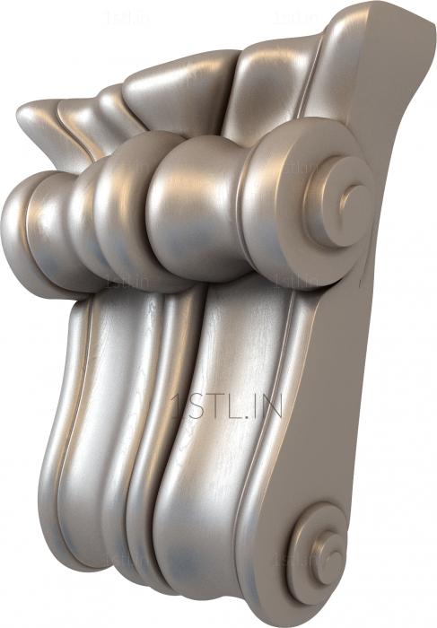 Corbels (KR_0146) 3D model for CNC machine