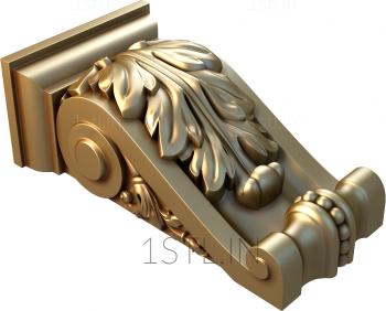 Corbels (KR_0160) 3D model for CNC machine