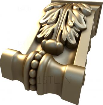 Corbels (KR_0160) 3D model for CNC machine