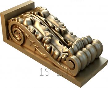 Corbels (KR_0172) 3D model for CNC machine