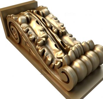 Corbels (KR_0172) 3D model for CNC machine