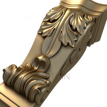 Corbels (KR_0180) 3D model for CNC machine