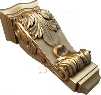 Corbels (KR_0180) 3D model for CNC machine