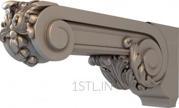 Corbels (KR_0186) 3D model for CNC machine